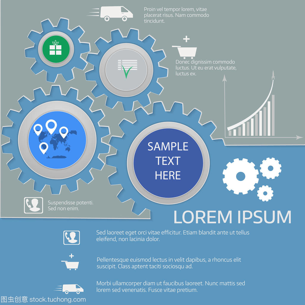 电子商务经营理念 信息图表与快速交付服务的融合